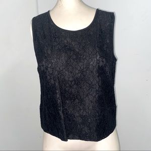 Lacey Black Tank Top
